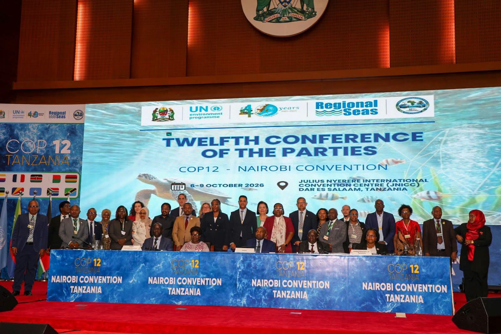 Kenya gets elected Vice-Chair for Coordination in the Bureau of the Nairobi Convention during the Twelfth Conference of the Parties (COP12).