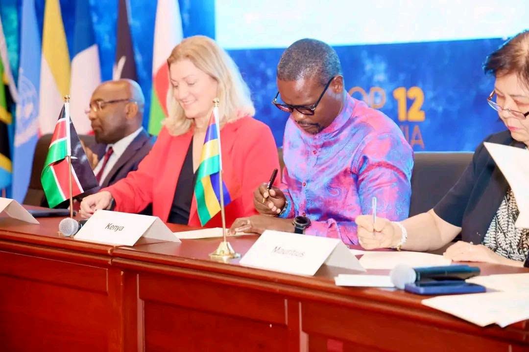Kenya signs the Nairobi Convention Protocol on Marine and Coastal Biological Diversity and Protected Areas during COP12 in Dar es Salaam, Tanzania