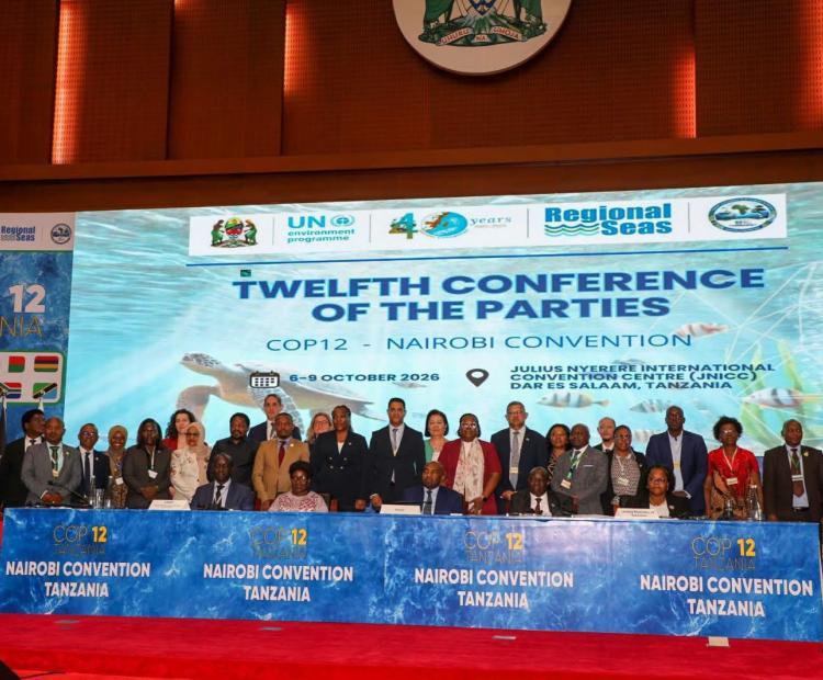 Kenya gets elected Vice-Chair for Coordination in the Bureau of the Nairobi Convention during the Twelfth Conference of the Parties (COP12).