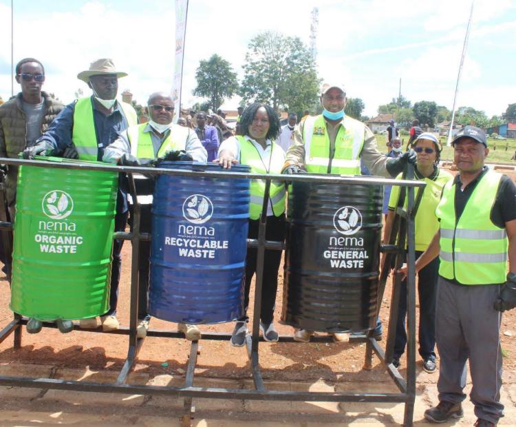 National Clean-up week activities culminating Mazingira Holiday in Trans Nzoia County.